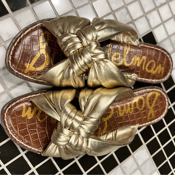 Sam Edelman gold sandals